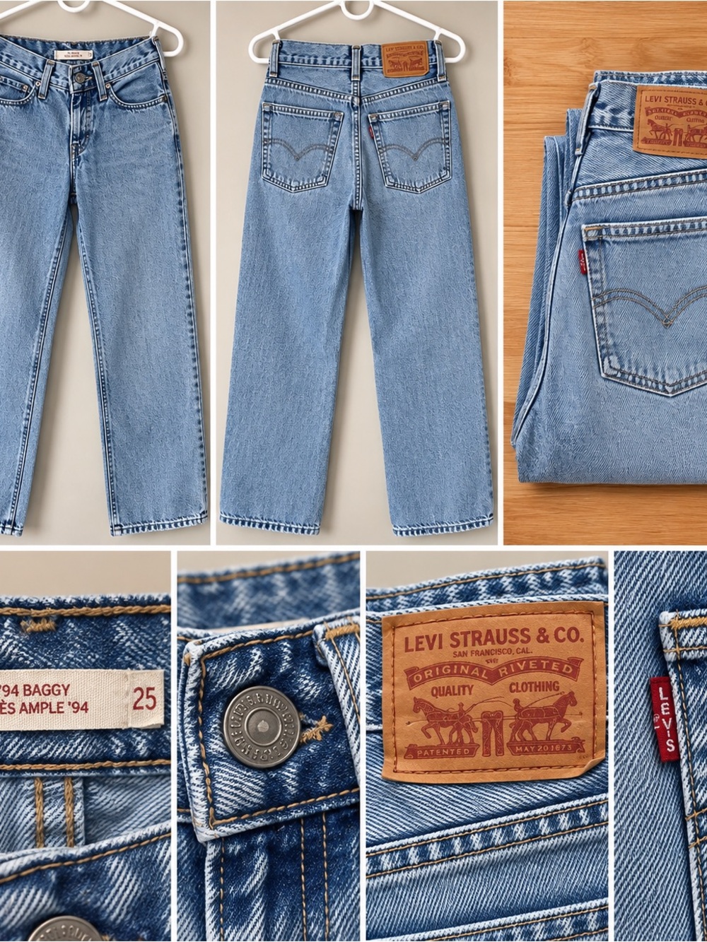 Levi’s ’94 Baggy Jeans | Size 25 | Light Wash | Y2K Wide Leg